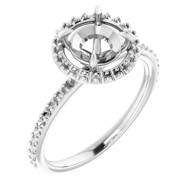 Halo-Style Engagement Ring