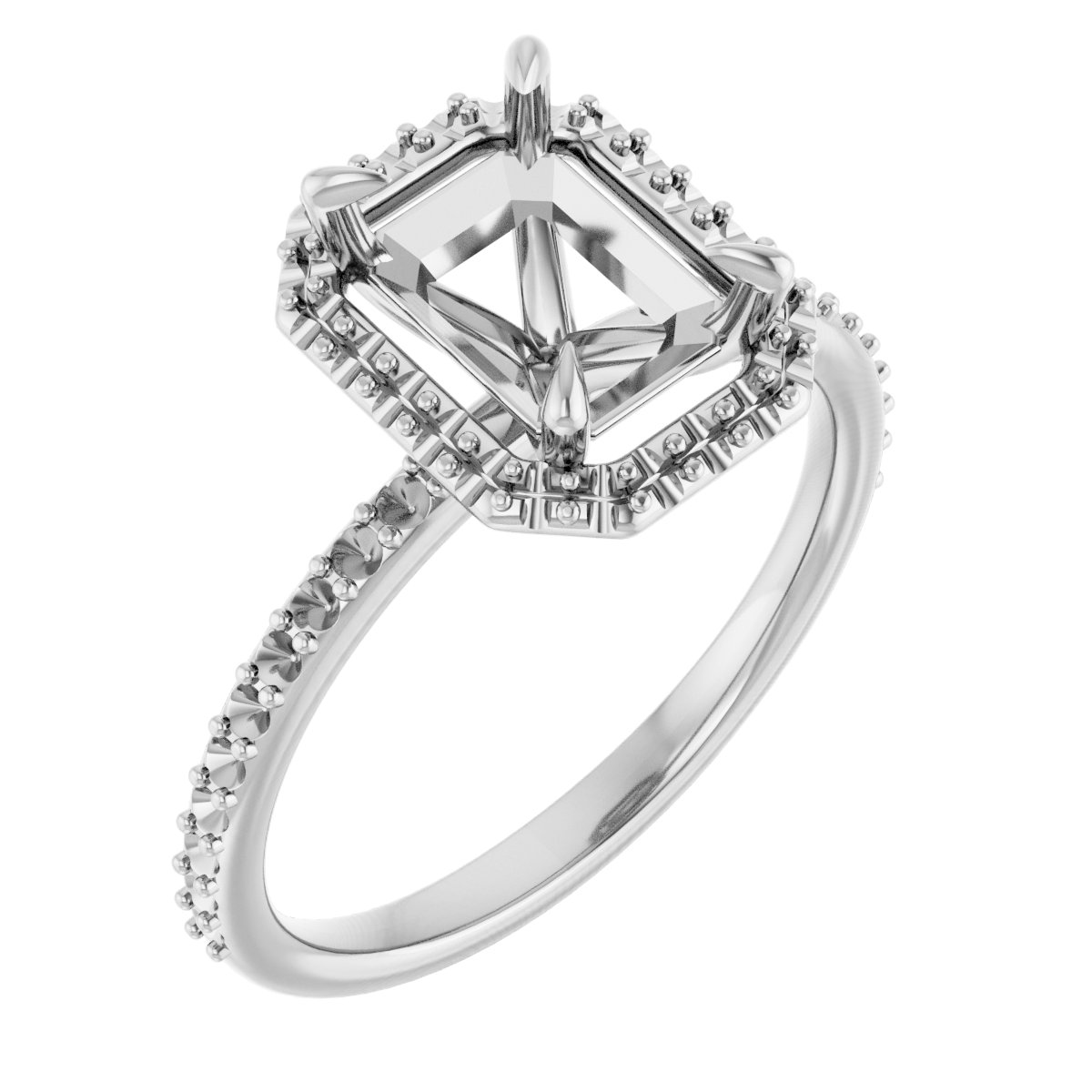 Halo-Style Engagement Ring