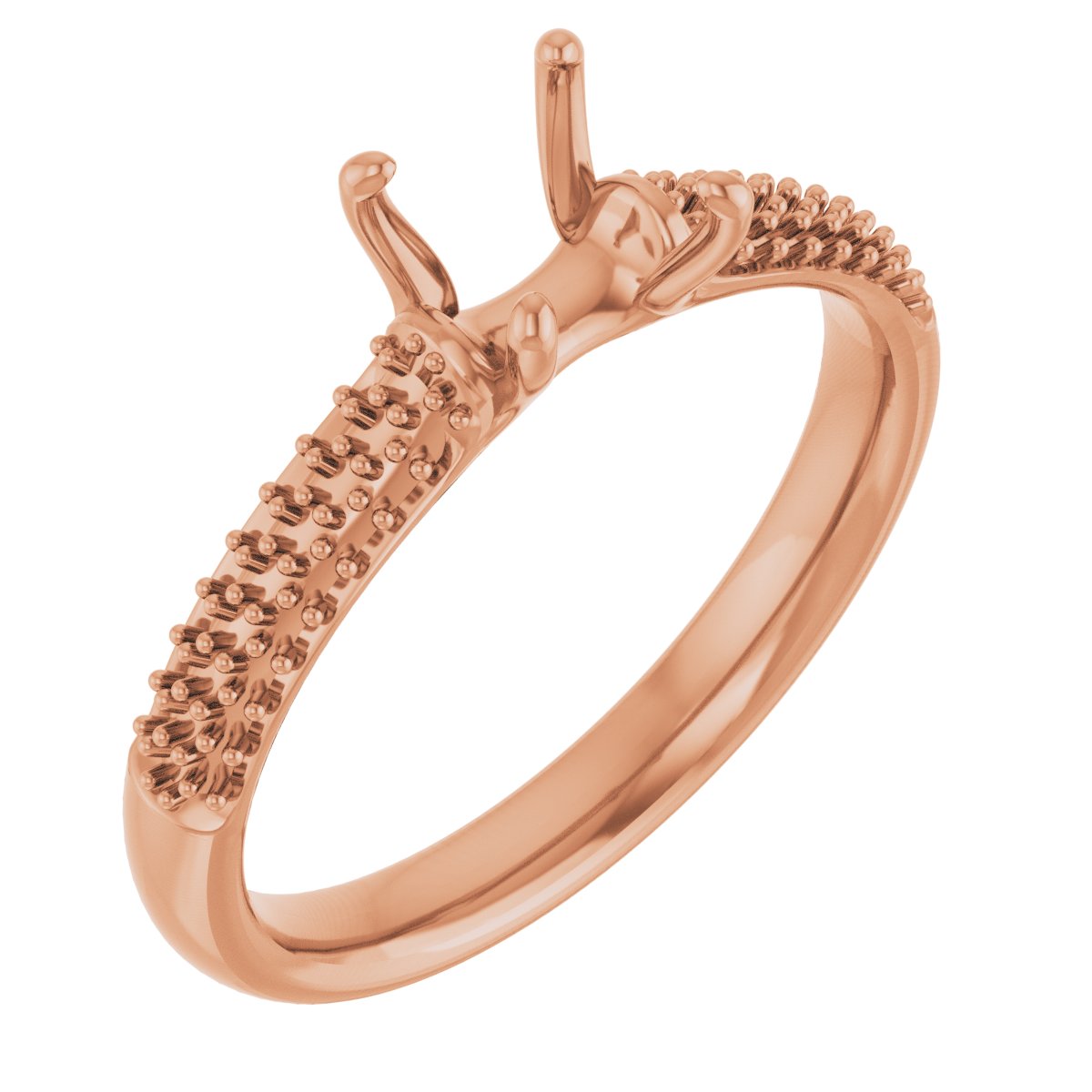 Pavé-Style Accented Engagement Ring