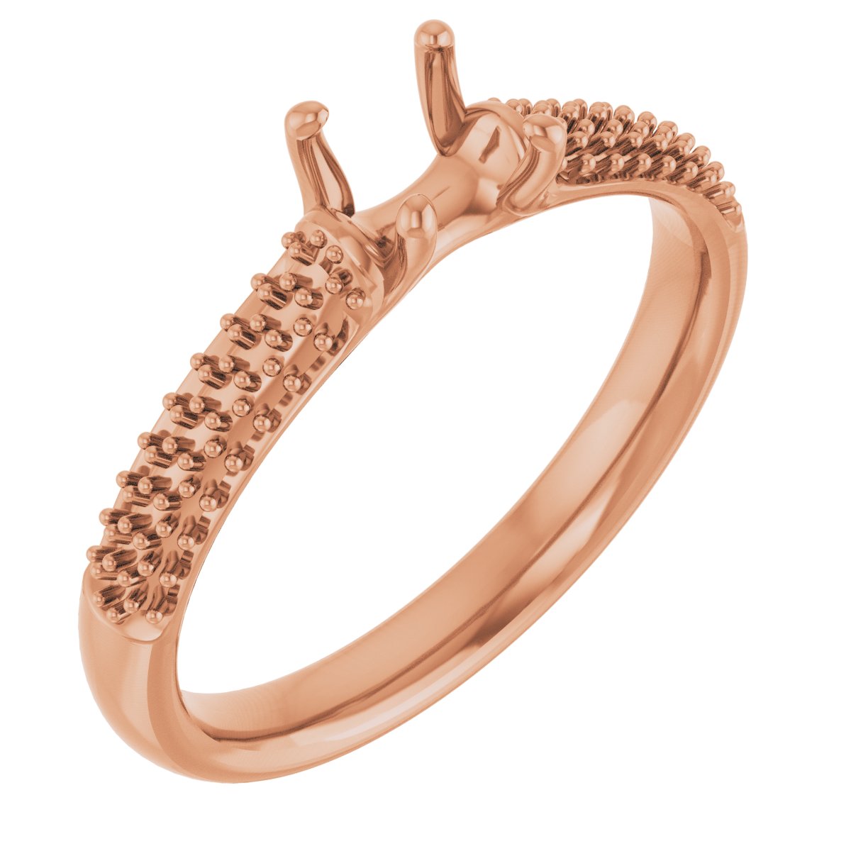 Pavé-Style Accented Engagement Ring