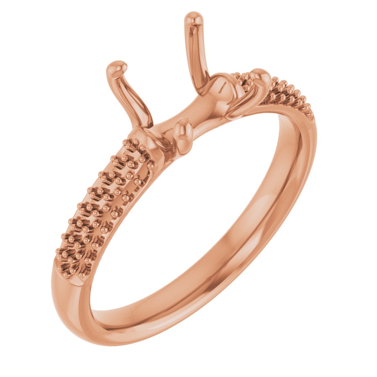 Pavé-Style Accented Engagement Ring