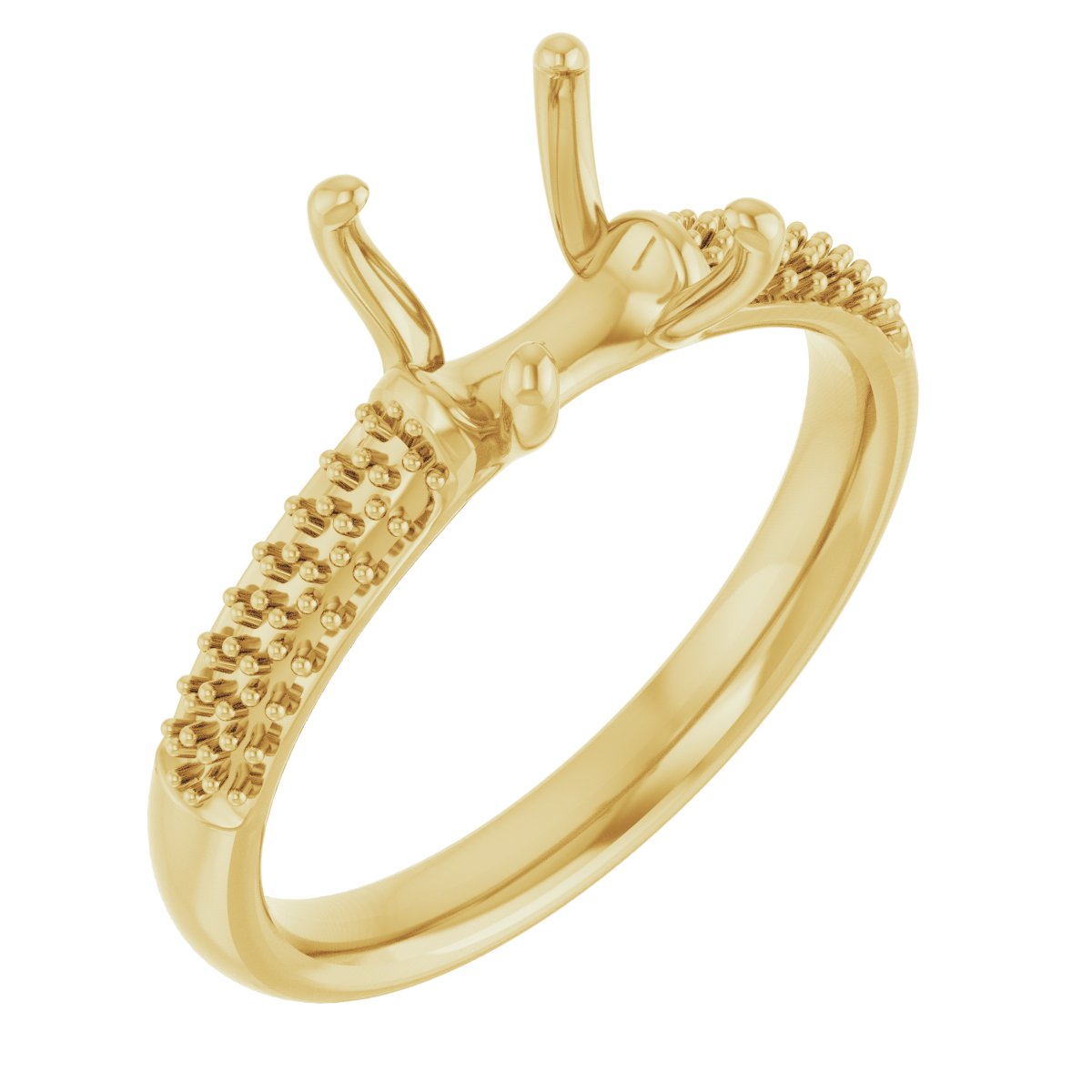 Pavé-Style Accented Engagement Ring