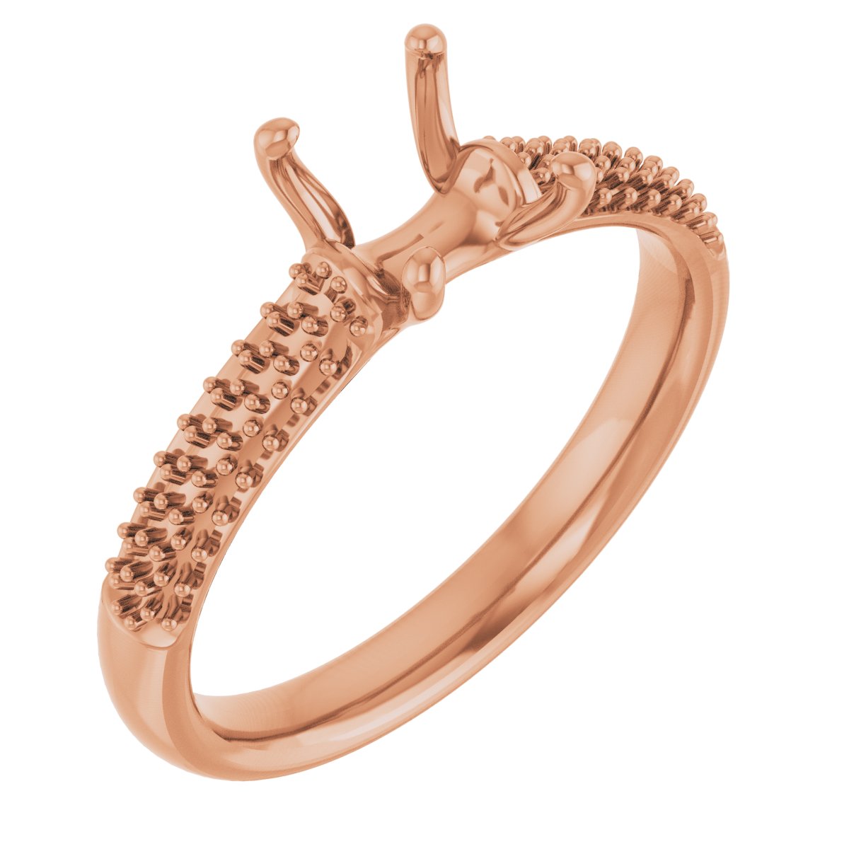 Pavé-Style Accented Engagement Ring
