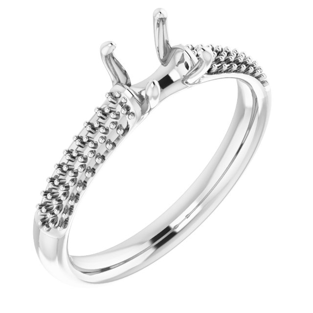 Pavé-Style Accented Engagement Ring