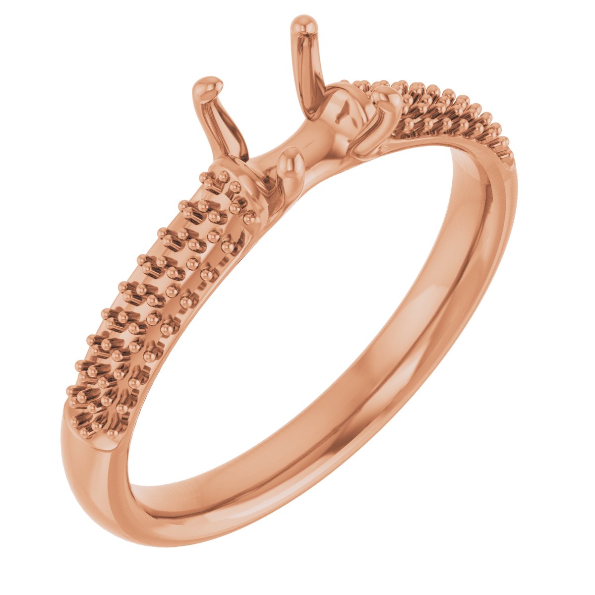 Pavé-Style Accented Engagement Ring