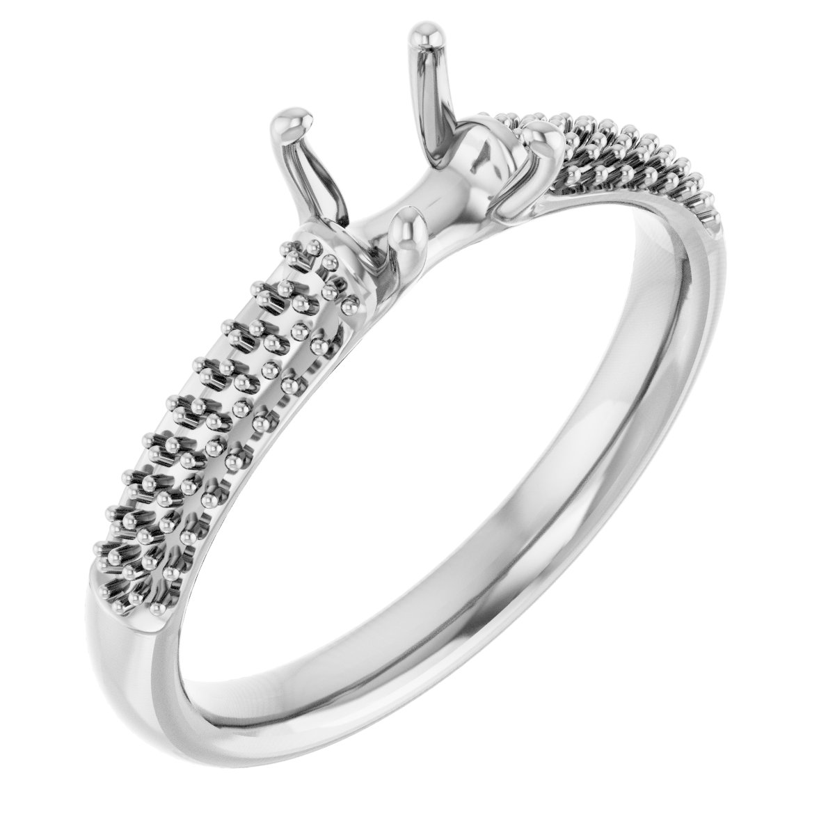 Pavé-Style Accented Engagement Ring