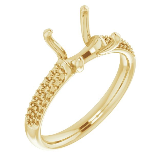Pavé-Style Accented Engagement Ring