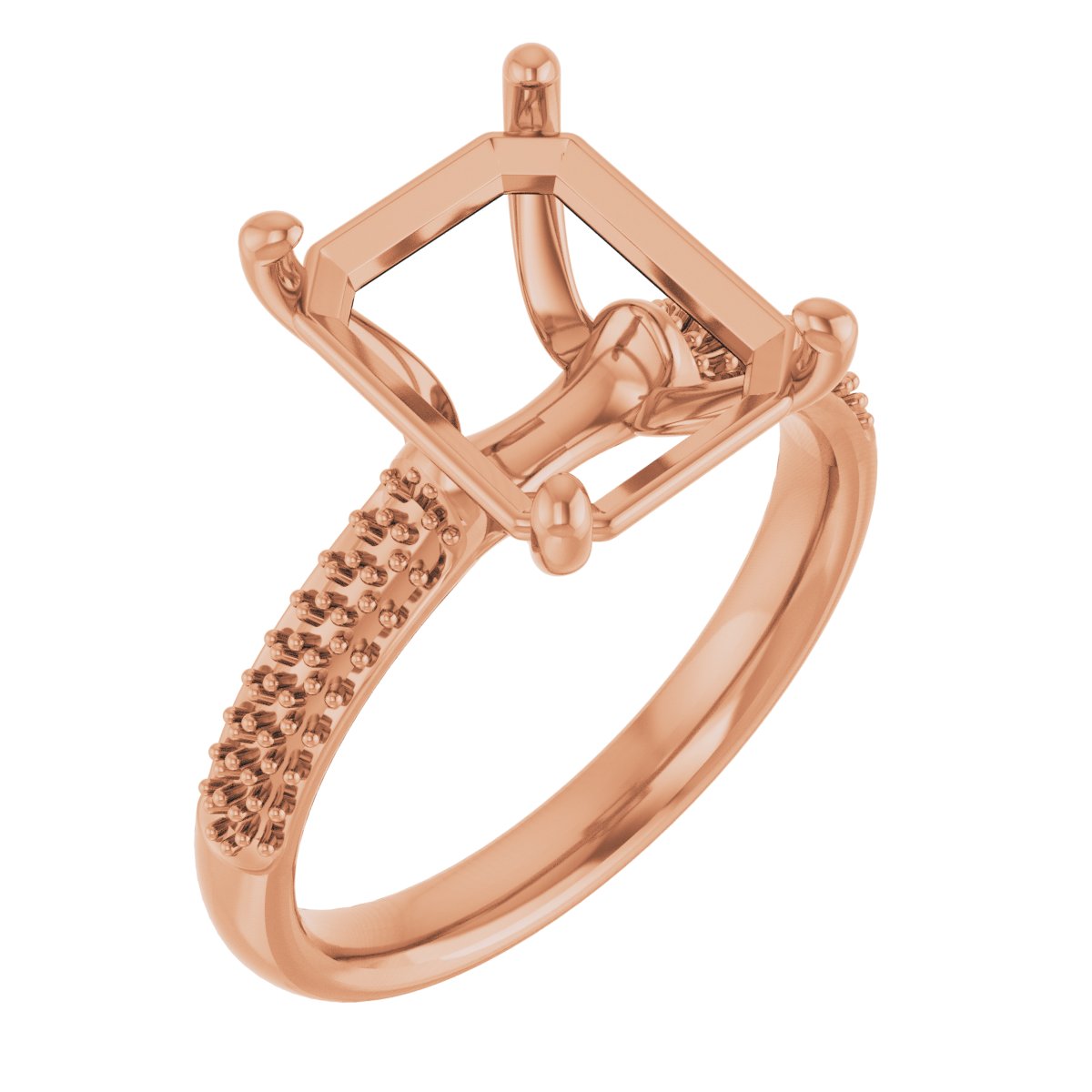 Pavé-Style Accented Engagement Ring