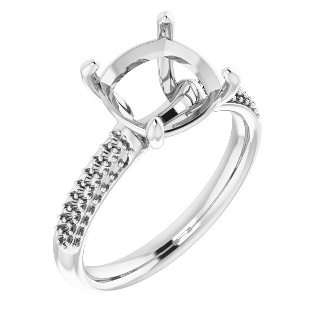 Pavé-Style Accented Engagement Ring
