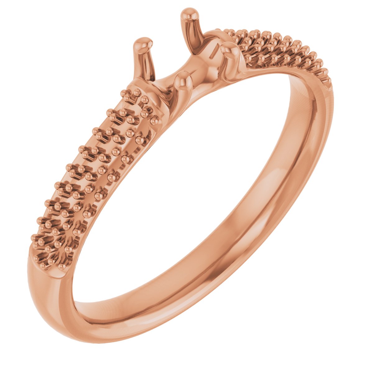 Pavé-Style Accented Engagement Ring