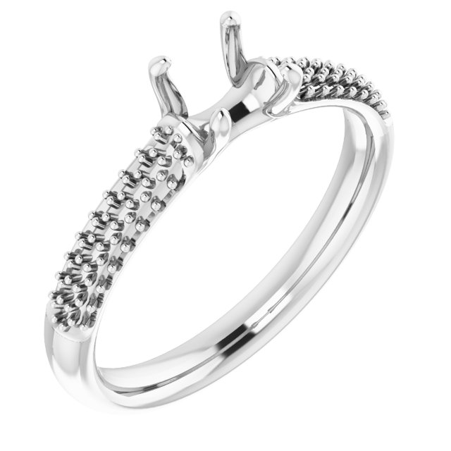Pavé-Style Accented Engagement Ring