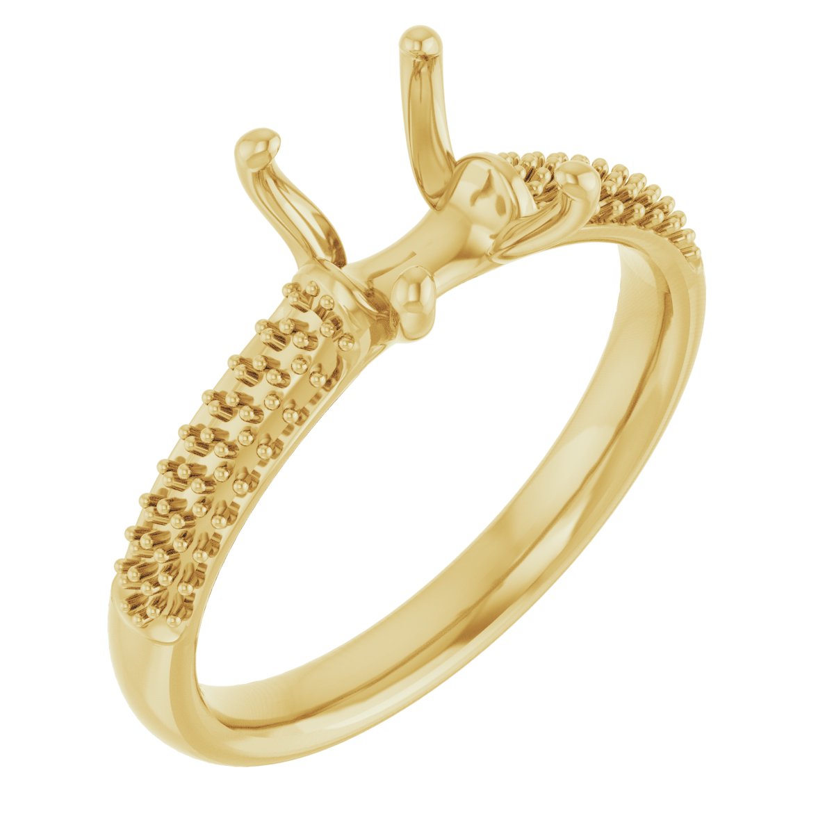 Pavé-Style Accented Engagement Ring
