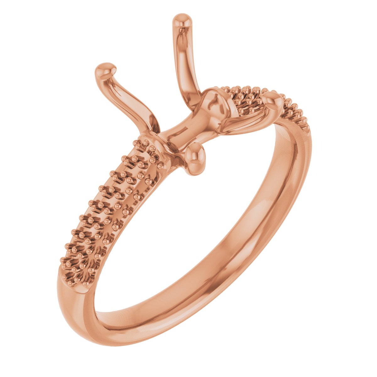 Pavé-Style Accented Engagement Ring