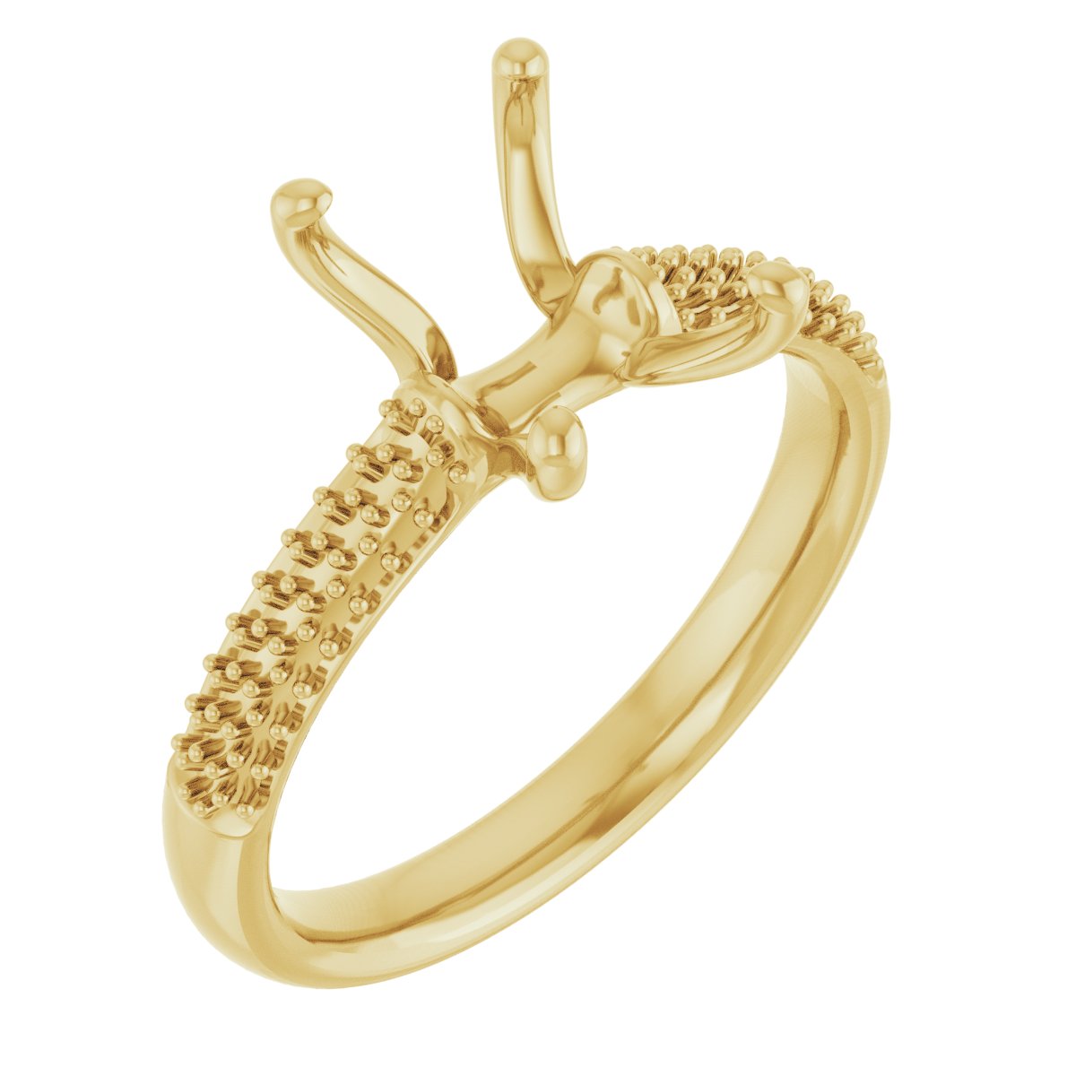 Pavé-Style Accented Engagement Ring