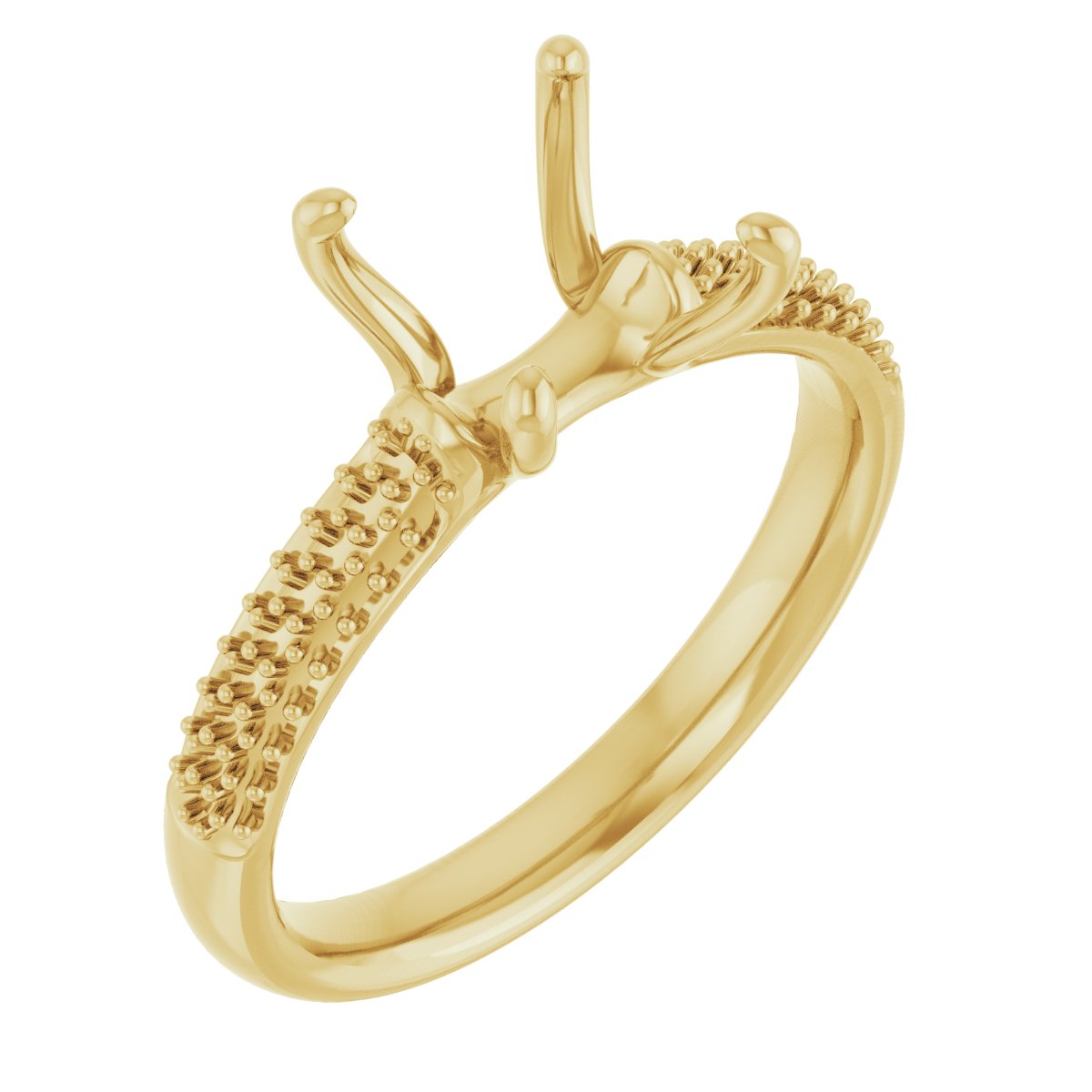 Pavé-Style Accented Engagement Ring