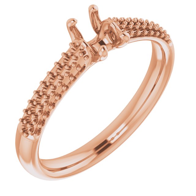Pavé-Style Accented Engagement Ring
