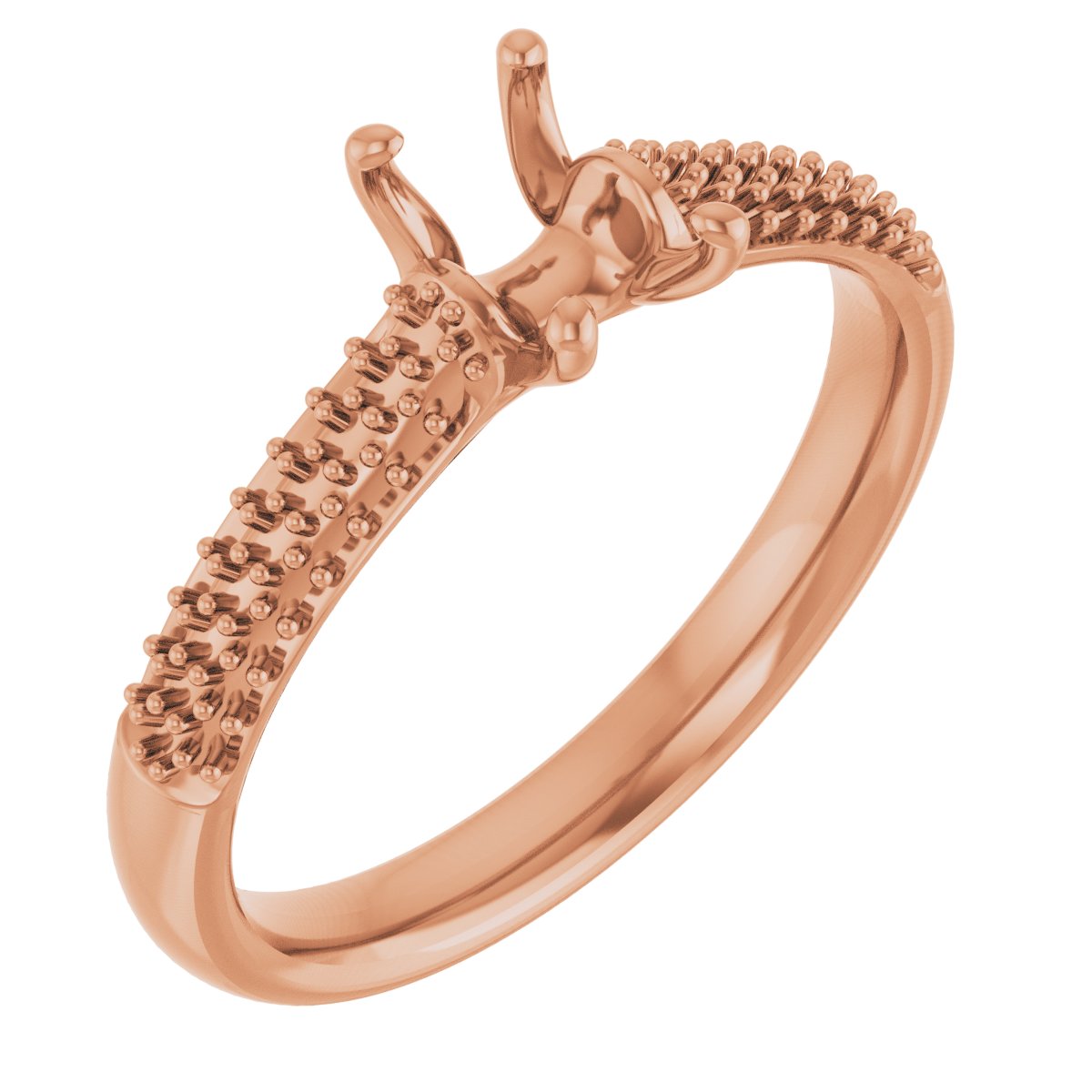 Pavé-Style Accented Engagement Ring