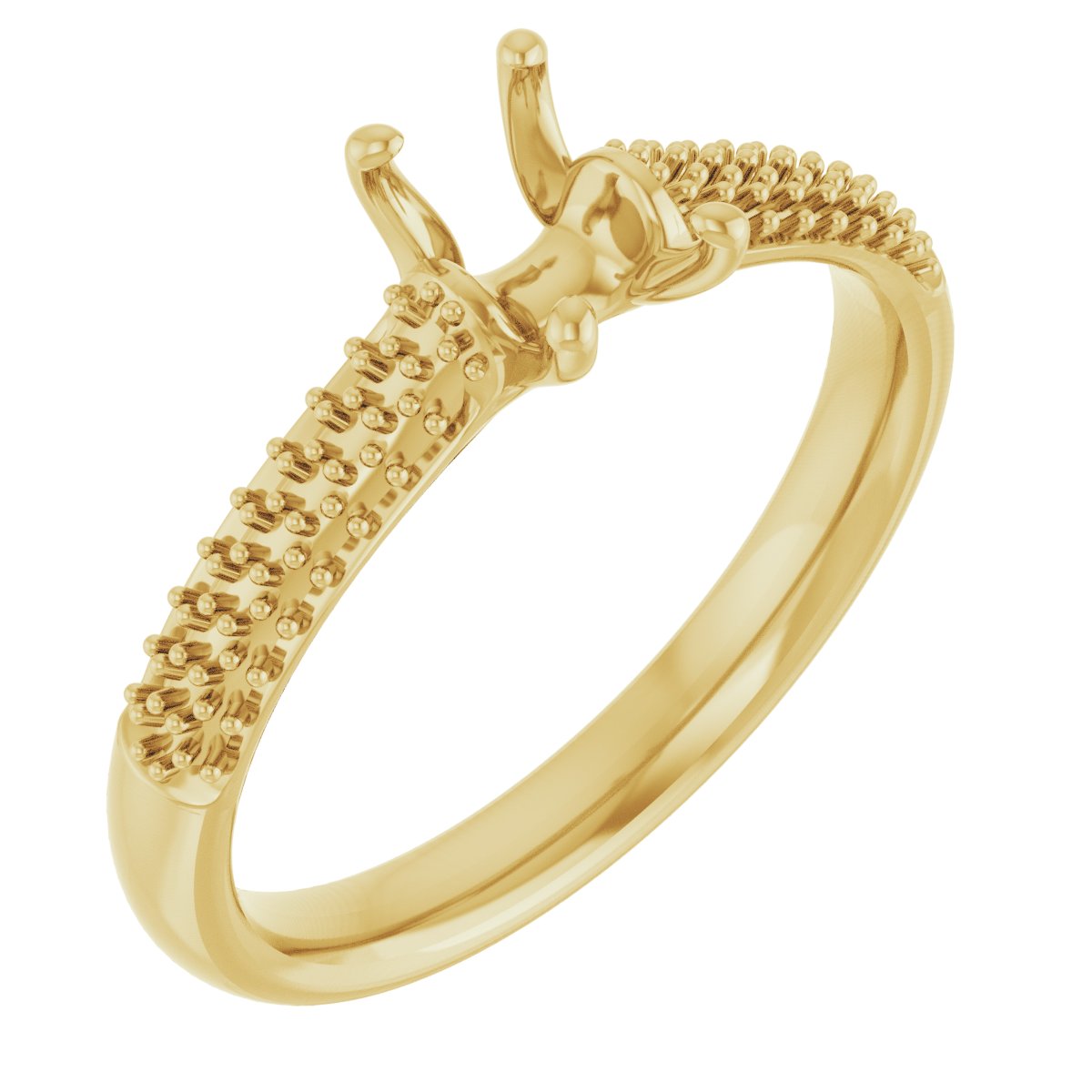 Pavé-Style Accented Engagement Ring