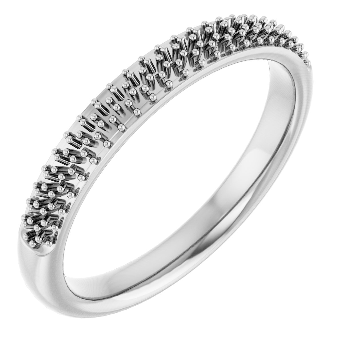 14K White 1/4 CTW Natural Diamond Band