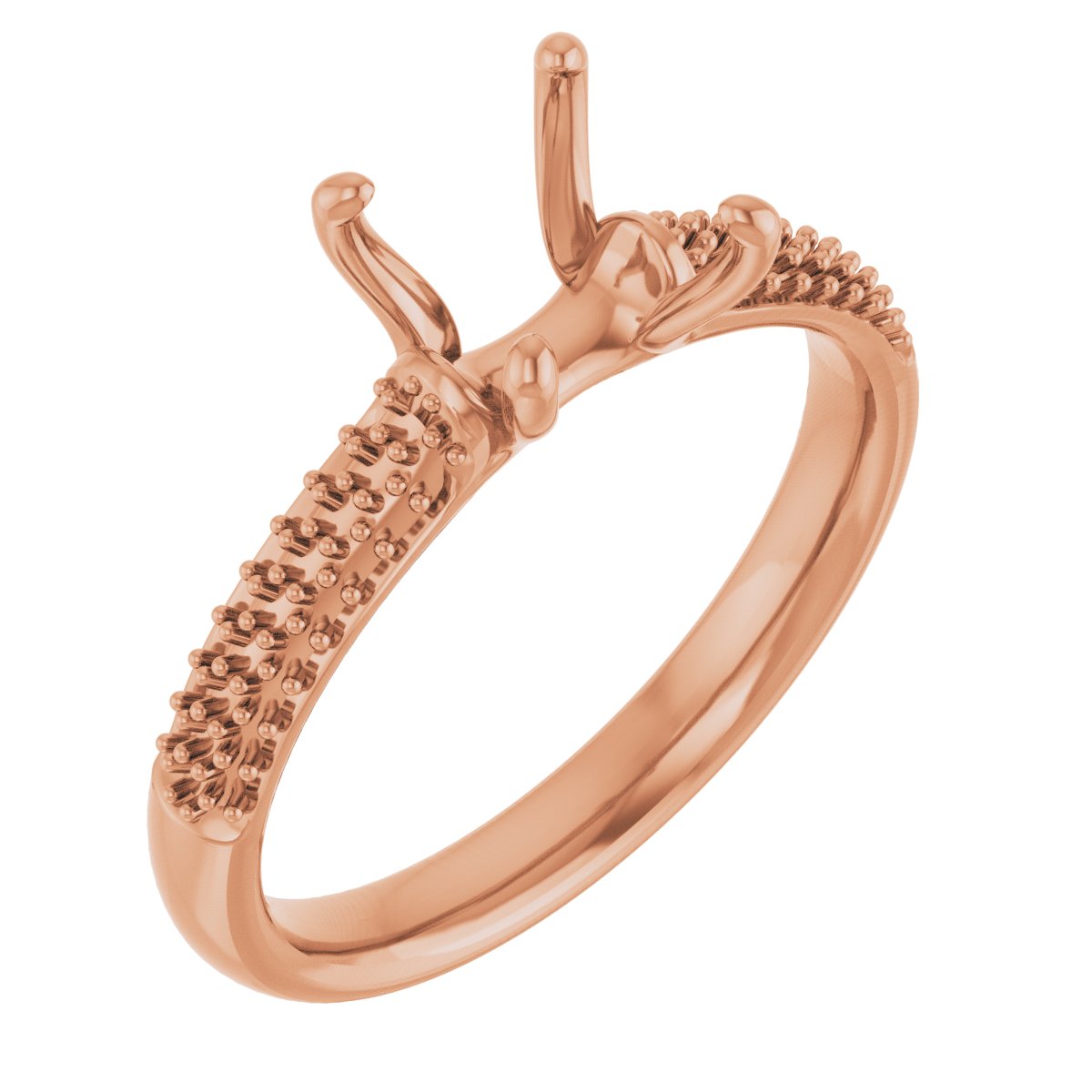 Pavé-Style Accented Engagement Ring