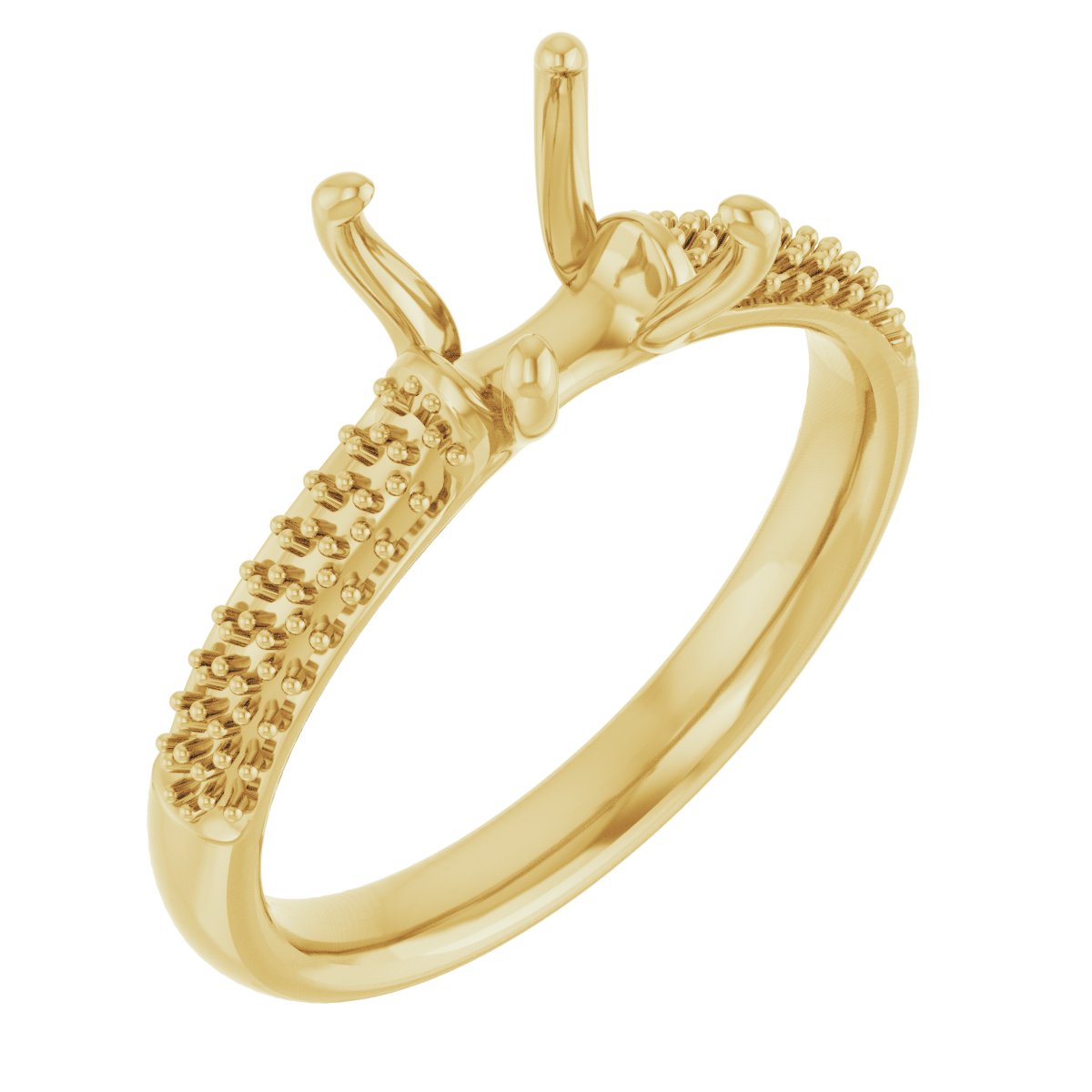 Pavé-Style Accented Engagement Ring