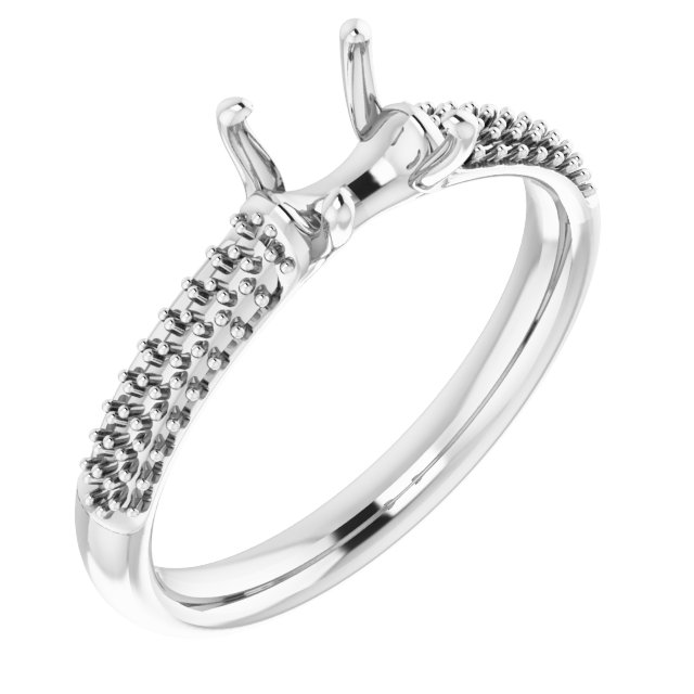 Pavé-Style Accented Engagement Ring