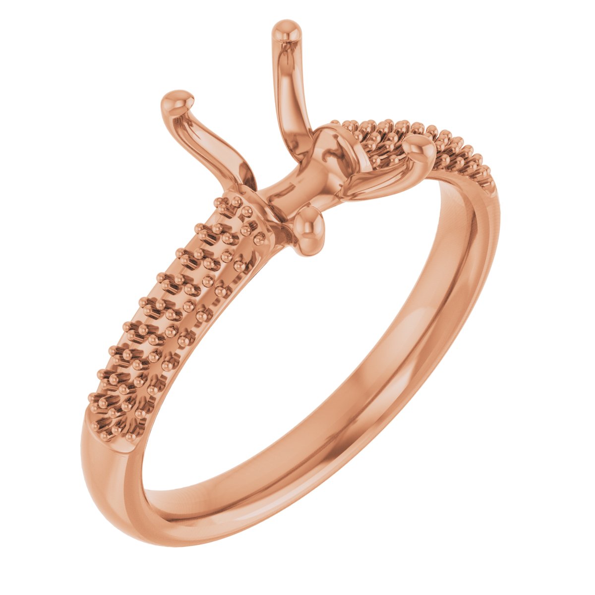 Pavé-Style Accented Engagement Ring