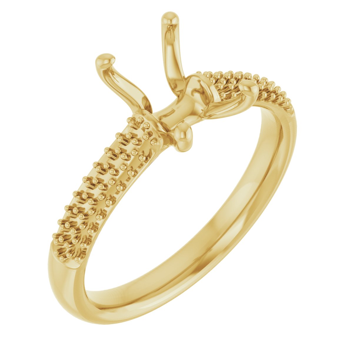 Pavé-Style Accented Engagement Ring