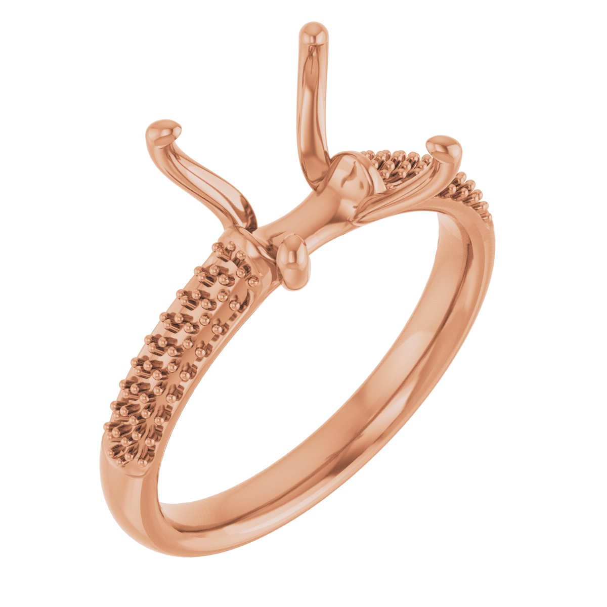 Pavé-Style Accented Engagement Ring