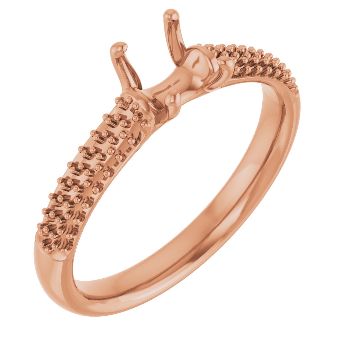 Pavé-Style Accented Engagement Ring