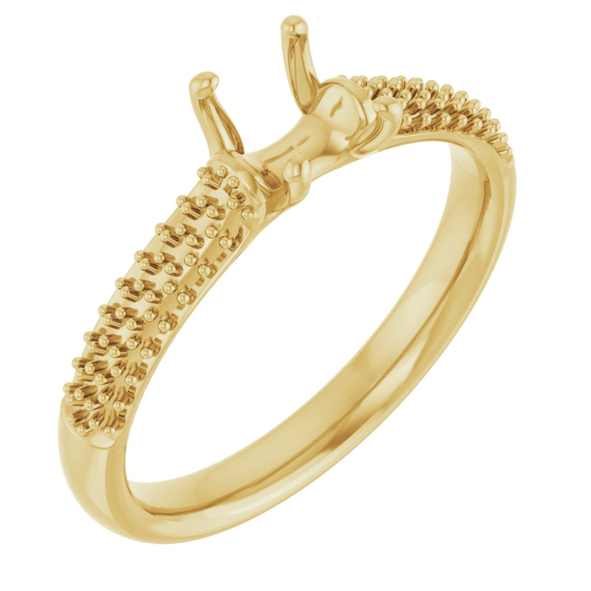 Pavé-Style Accented Engagement Ring