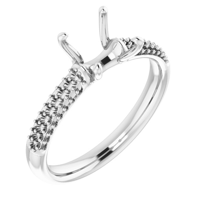 Pavé-Style Accented Engagement Ring