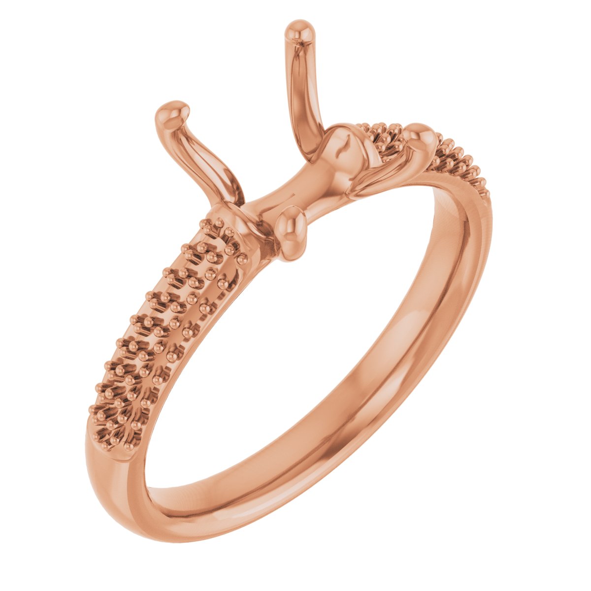 Pavé-Style Accented Engagement Ring