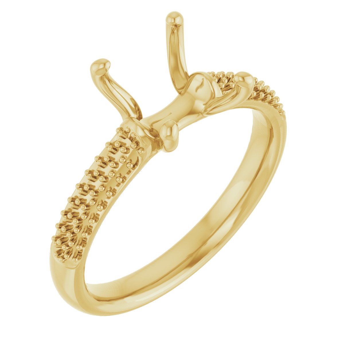 Pavé-Style Accented Engagement Ring