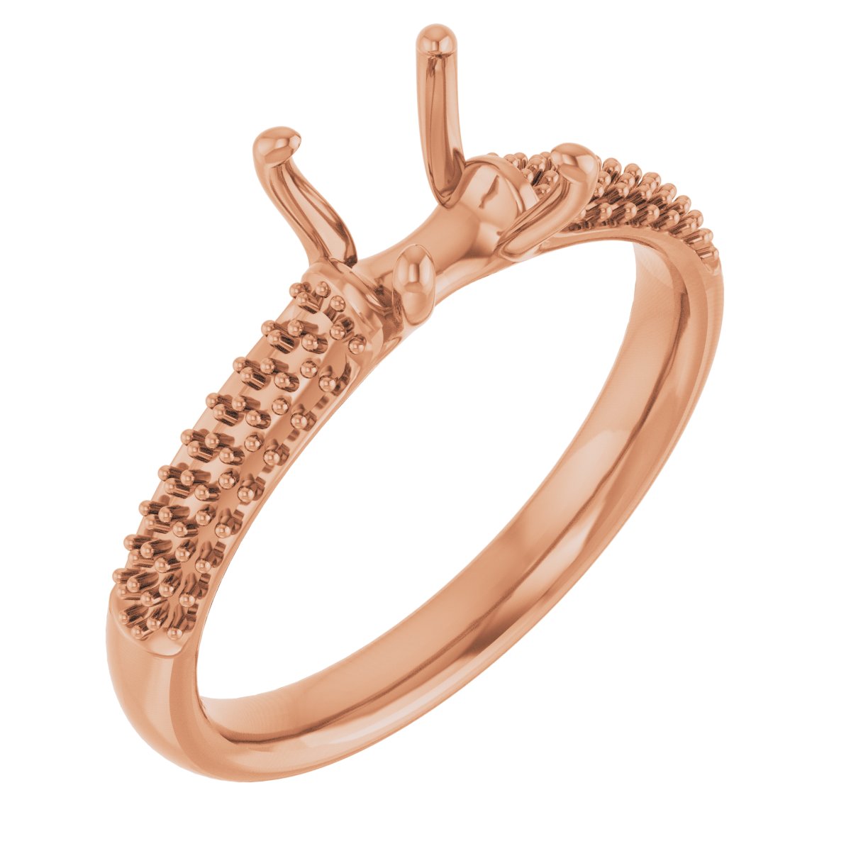 Pavé-Style Accented Engagement Ring