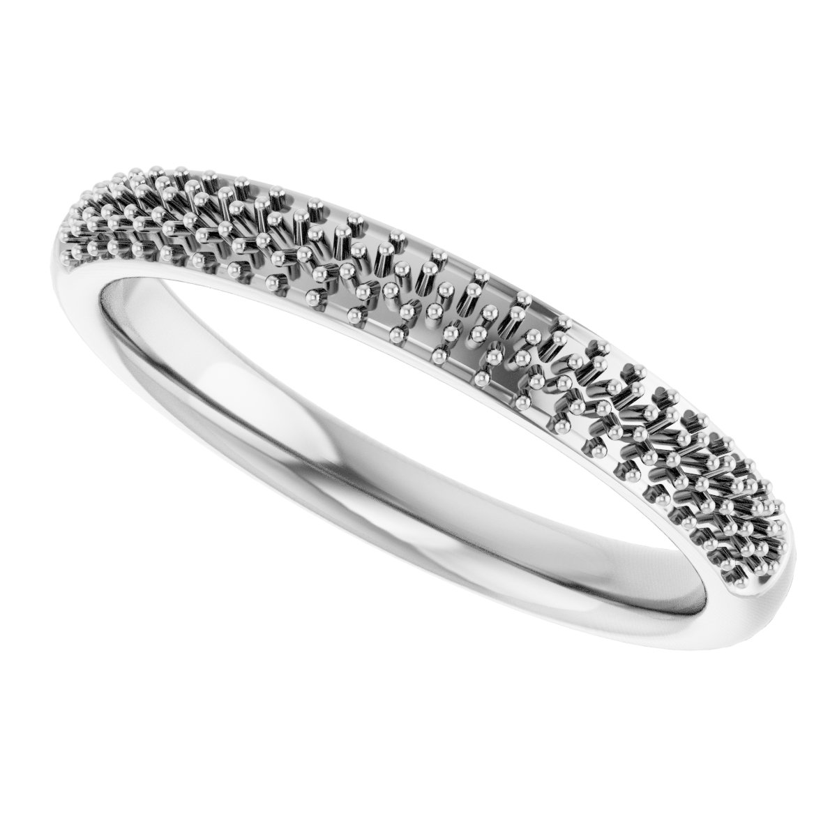 14K White 1/4 CTW Diamond Band