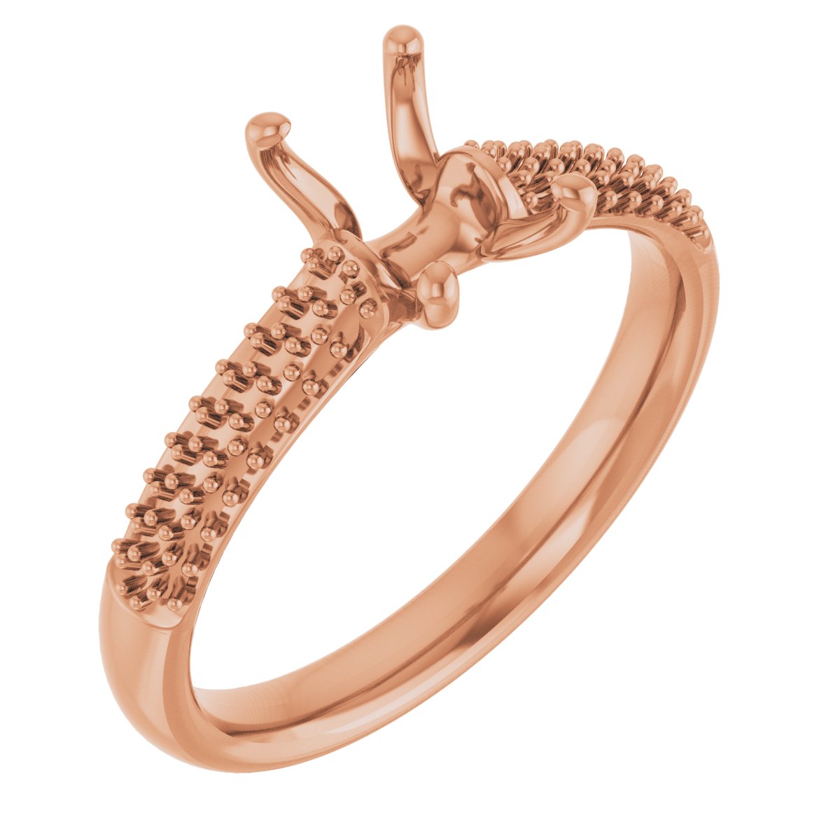 Pavé-Style Accented Engagement Ring
