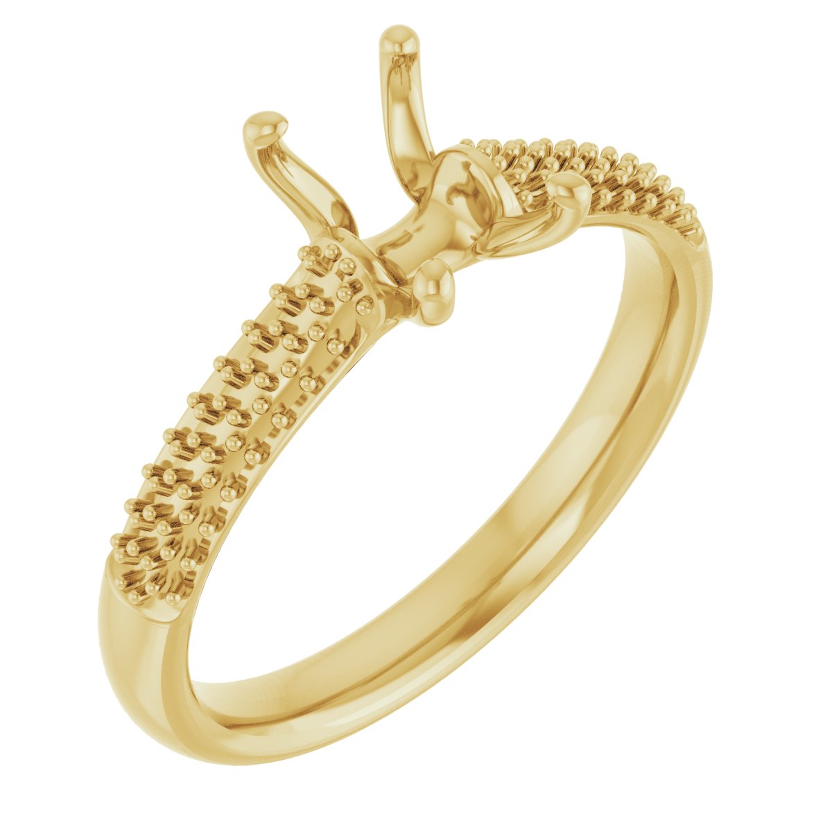 Pavé-Style Accented Engagement Ring