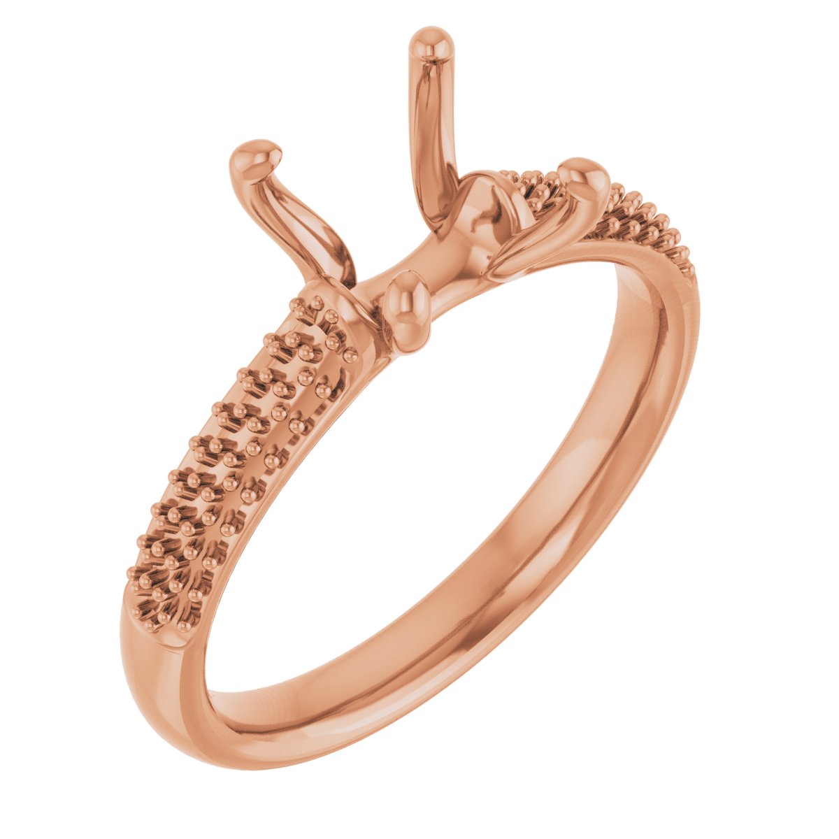 Pavé-Style Accented Engagement Ring