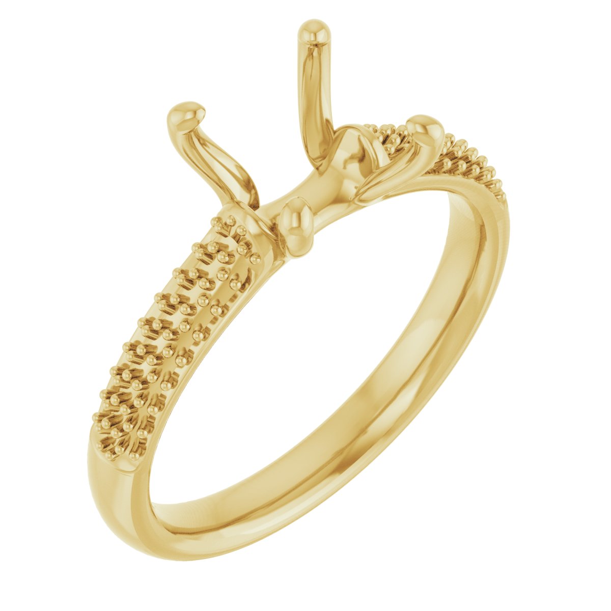 Pavé-Style Accented Engagement Ring