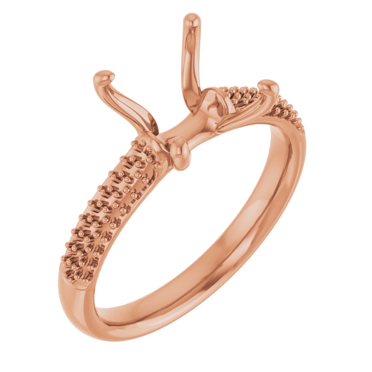 Pavé-Style Accented Engagement Ring