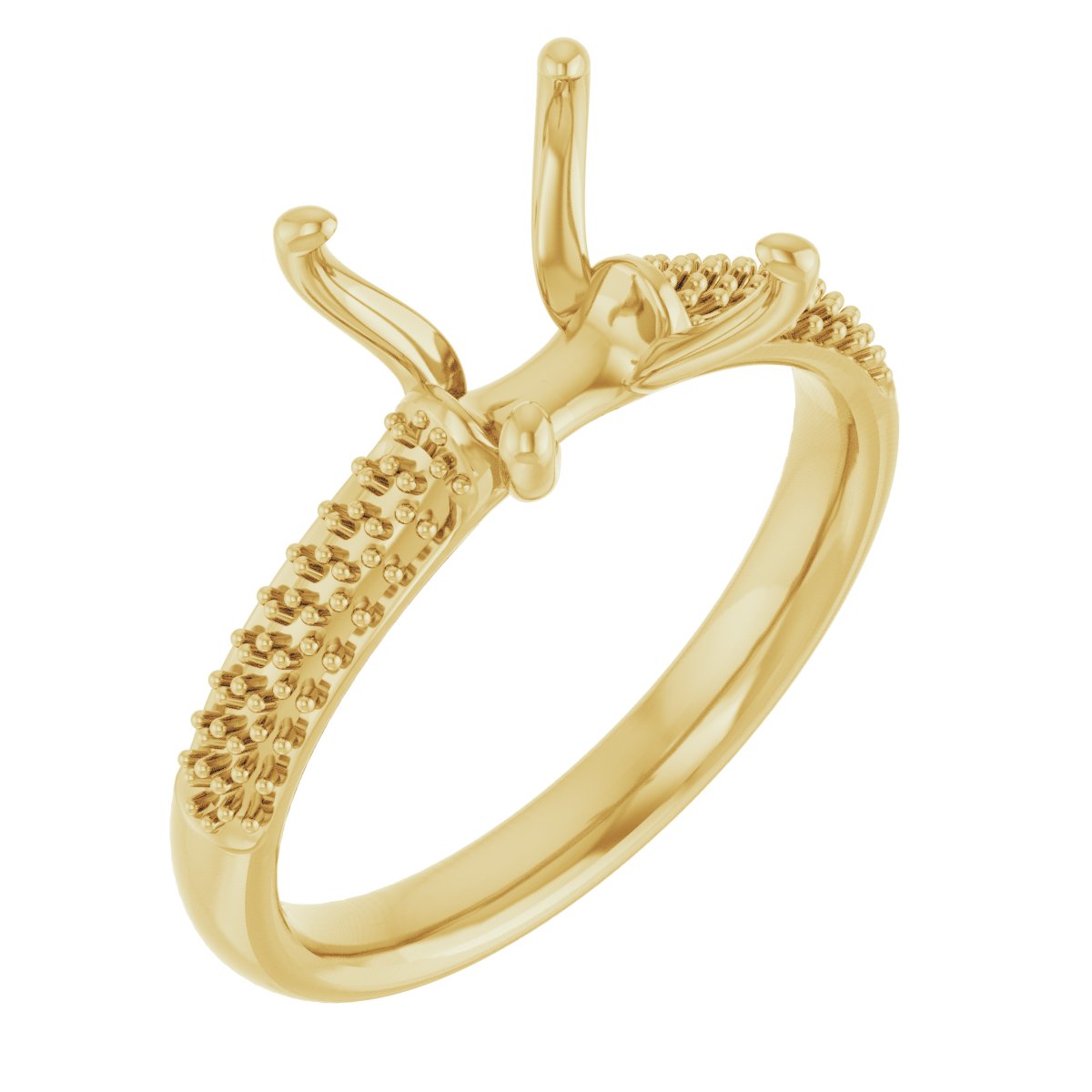 Pavé-Style Accented Engagement Ring