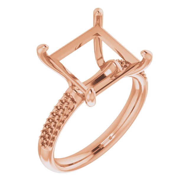 Pavé-Style Accented Engagement Ring