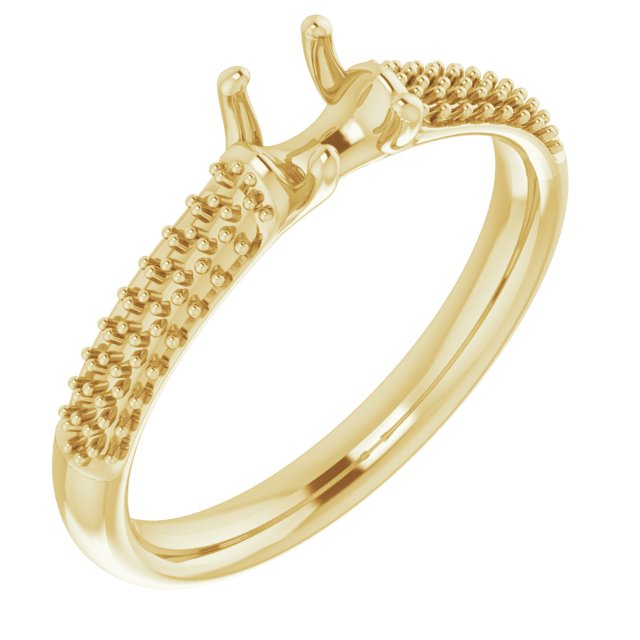 Pavé-Style Accented Engagement Ring