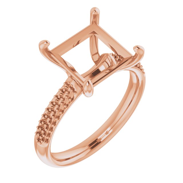 Pavé-Style Accented Engagement Ring