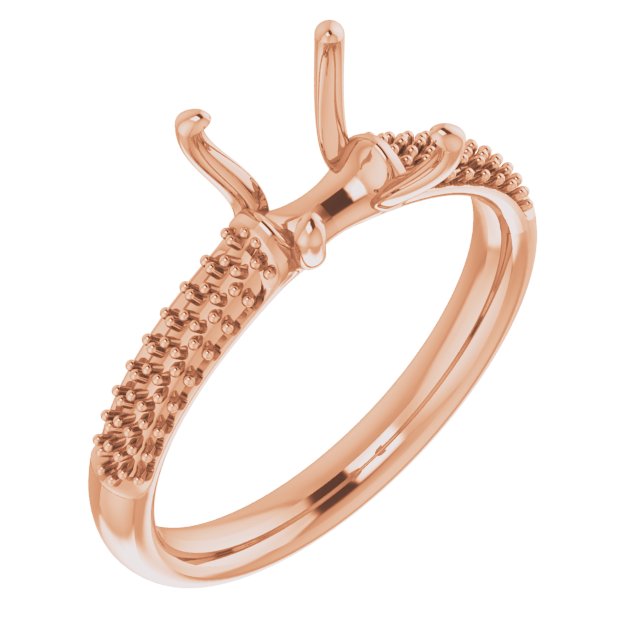 Pavé-Style Accented Engagement Ring