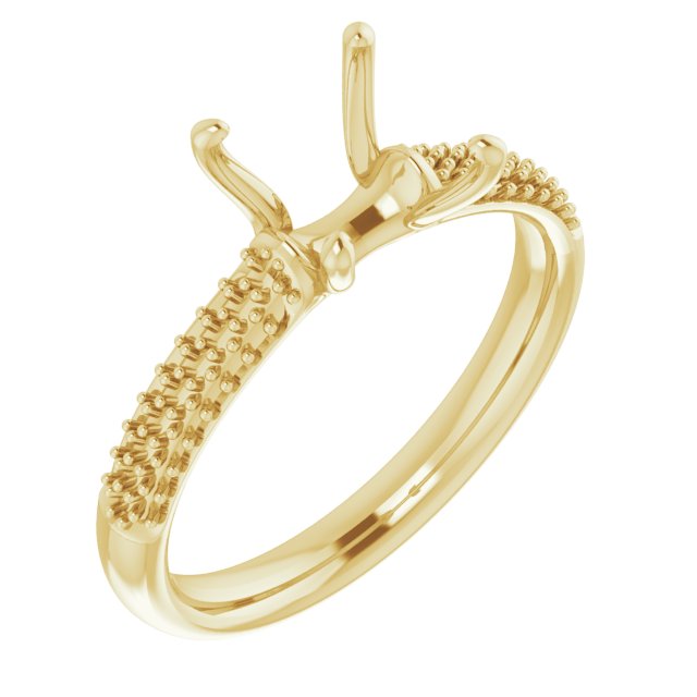 Pavé-Style Accented Engagement Ring