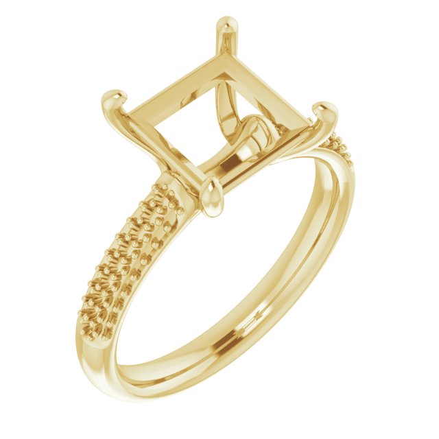Pavé-Style Accented Engagement Ring
