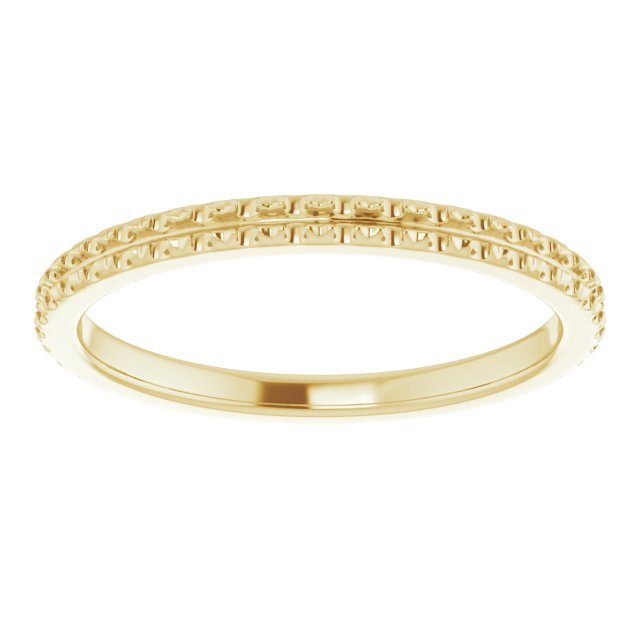 14K Yellow Diamond French-Set Band  