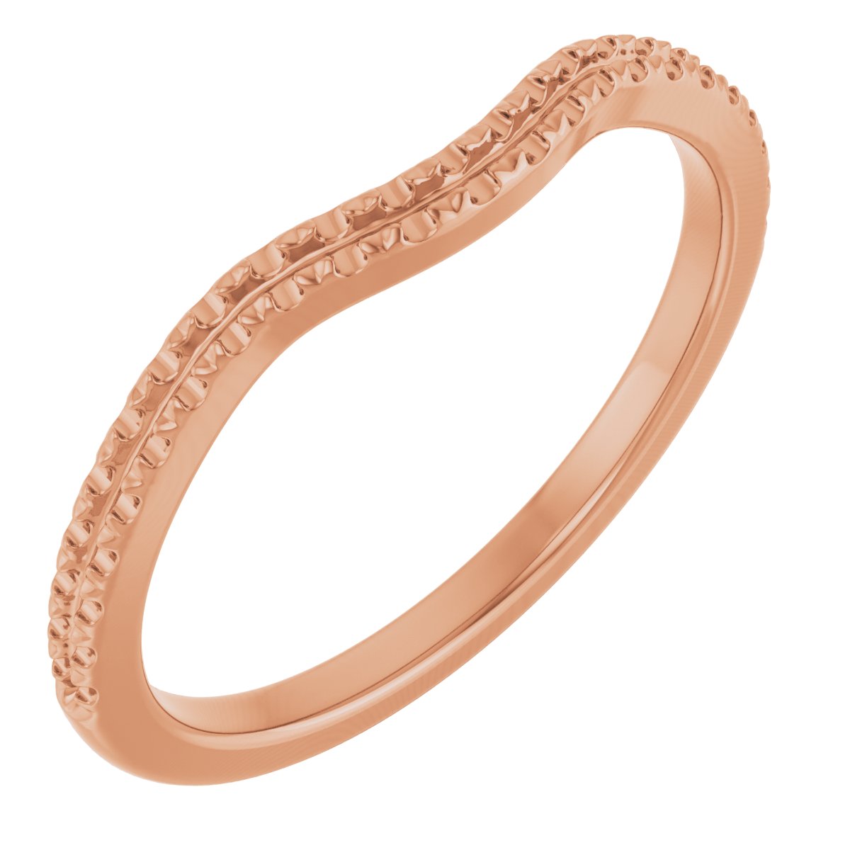 14K Rose .20 CTW Diamond Contour Band Ref 14193419